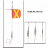 6FT Safety Whip with Spring Base, Quick Release and LED Light Flagpole