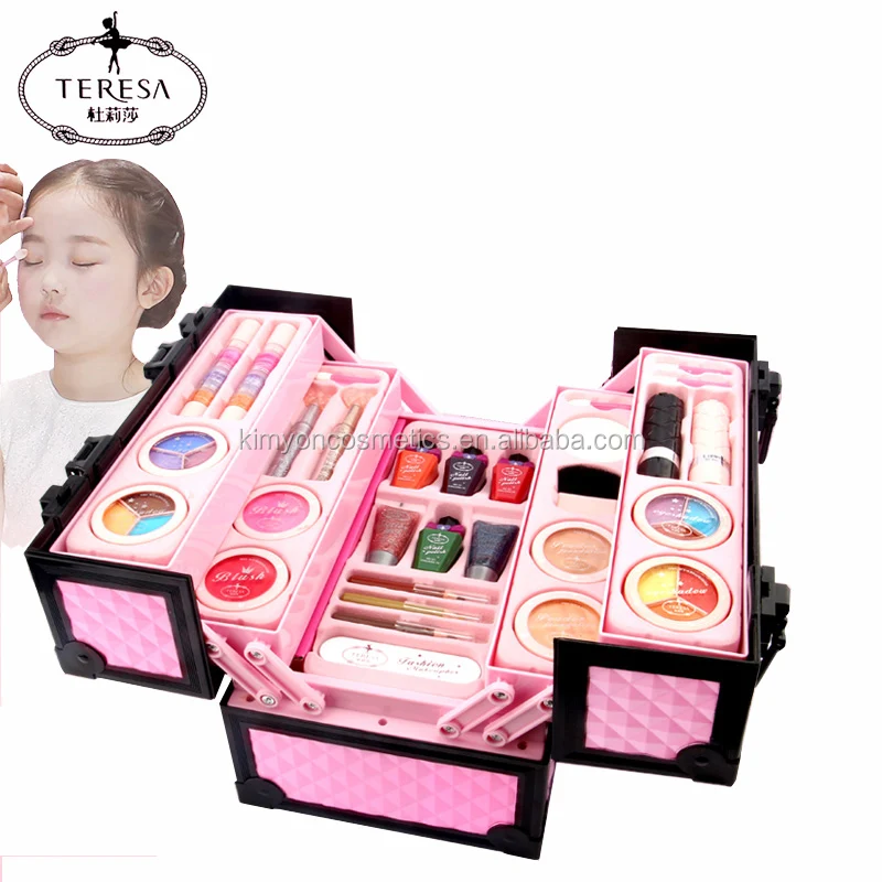 Deluxe Cosmetic Case Fashionable Kids Make Up Girls Play Setics Makeup Kit View Makeup Kits For Girls Teresa Product Details From Guangdong Kaliti Science Technology Co Ltd On Alibaba Com