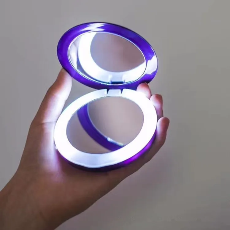 New 3000mAH Power Bank Portable Charger LED Light Cosmetic Mirror for Cell Phone - ANKUX.COM