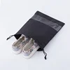 Sealable cheap pvc non woven drawstring dust sport Travel container shoe storage bags with handle