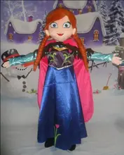 Venda Traje Da Mascote Fantasia Vestido de Festa Elsa Anna Traje Da Mascote Terno Traje de Carnaval