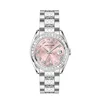 HS-3185 Low MOQ Silver Diamond Luxury Wrist Watch Women