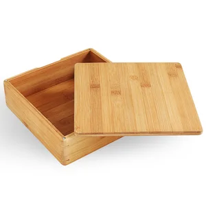 Customized Factory direct Eco-Friendly nature bamboo hand-made wooden gift box for packaging