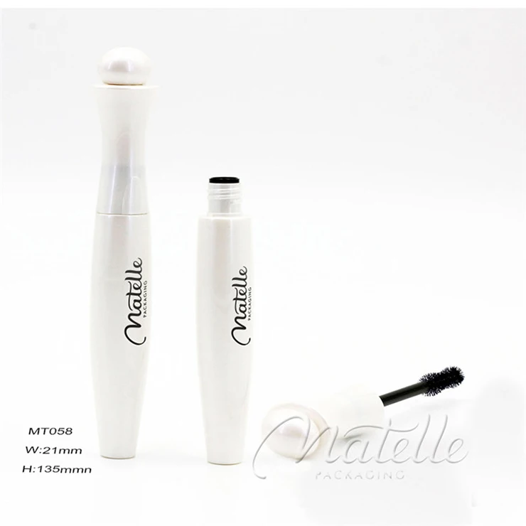 clear cosmetic hot coffee white mascara tube container mascara