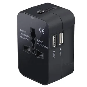 Universal Worldwide Travel Adapter Dual USB Ports