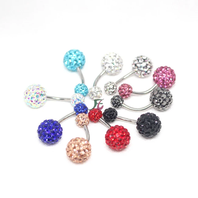 

2020 New Arrival Of High Quality Full Rhinestone Bead With Jewelry Belly Ring, Customized