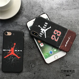 For iPhone XS max Case Luxury Plastic Pc Cases Jordon Nba Sports Phone Cover All Inclusive Coque Drop