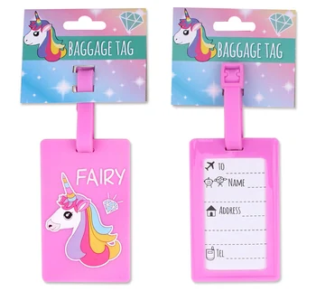 luggage tag unicorn