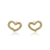 95364 Xuping simple heart cheap earrings made in china, cheap jewelry ear rings