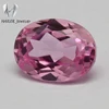 wax casting heat resistance pink synthetic oval cut ruby stone