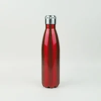 

17 oz unbreakable cola shaped stainless sports red tumbler water bottle