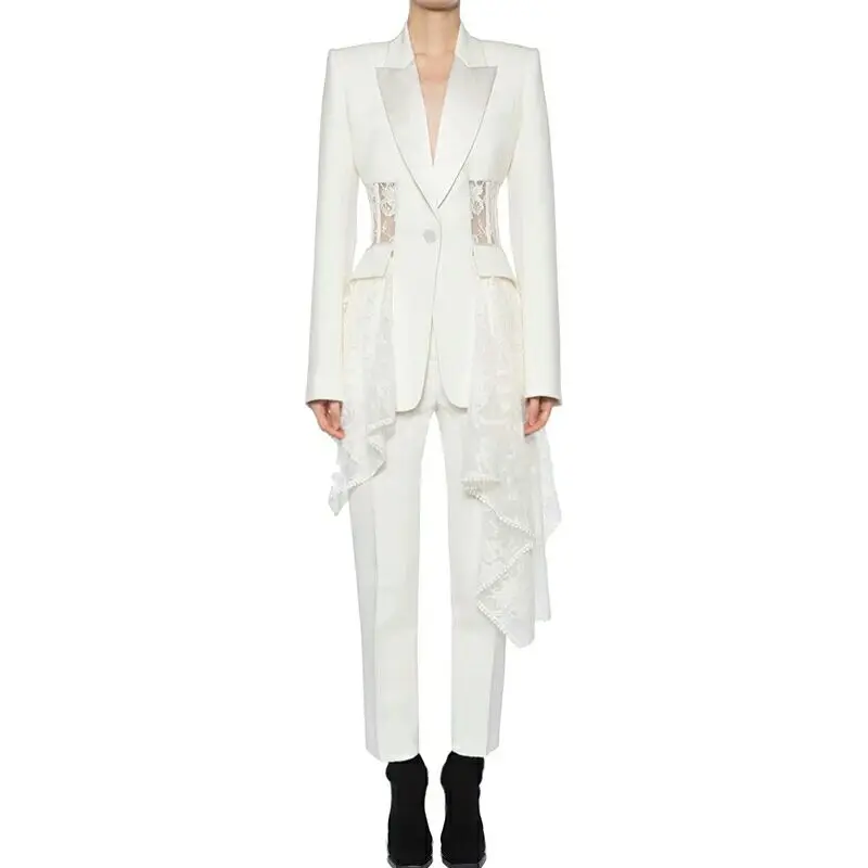Blazer Women Latest Designs Ladies Suit Woolen Women Tuxedo Suits