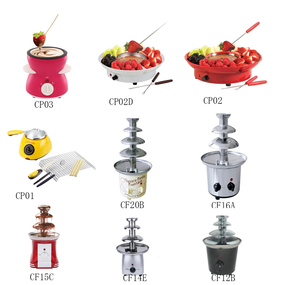 
CF16B Hot sales 3 tiers commercial electric chocolate fountain 