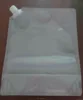 200ml clear plastic blank liquid packaging pouch drink bag with spout