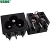 High Quality 3P C6 Type 2.5A 250V Power Jack Wall AC Power Socket