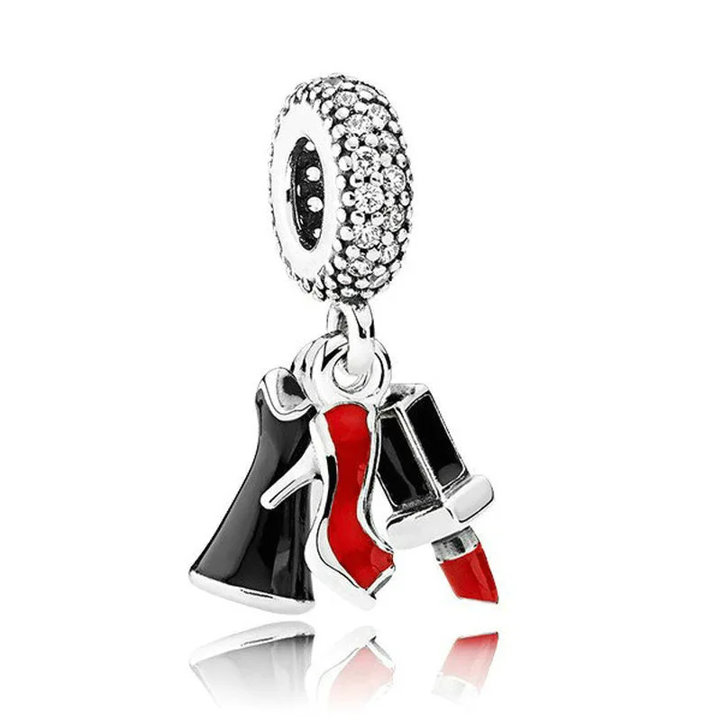 

Kailefu Jewellery 925 Sterling Silver Mulitcolor Shiny Debut Enamel CZ Charm