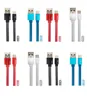 Nylon Braid Fabric Wide flat Micro 8pin 8 pin Type C Type-C Usb Data sync Fast Charger Cable For Huawei Xiaomi Samsung iphone