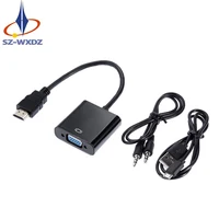 

HDMI Cable hdmi to vga adapter converter male to female Power Audio output for PC Monitor Tablet HDTV 1080P
