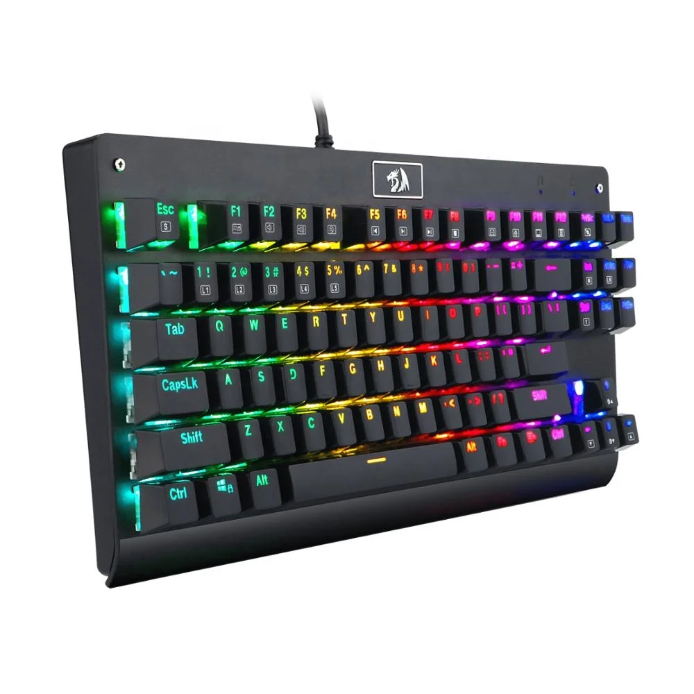 

Redragon K568 RGB LED Backlit TKL Mechanical Gaming Keyboard 87 Keys Keyboard, Black