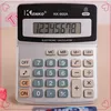 Aliexpress hotsale Cute fancy office stationery from china import function tables square shaped plastic battery power calculator