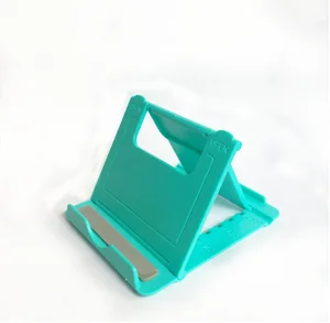 Custom logo printing mobile cell phone foldable adjustable desk table phone stand