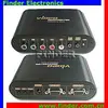 YPbPr to VGA Converter Box, Component YUV Video to VGA Converter with Audio