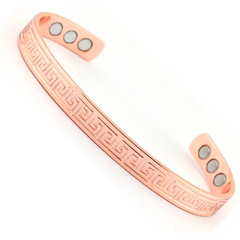 

2015 wholesale new models copper bracelets with magnet, As photo or customized