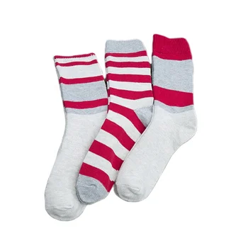 Autumn New Design Grey Sock Red Stripe Breathable Cotton Men Classic ...