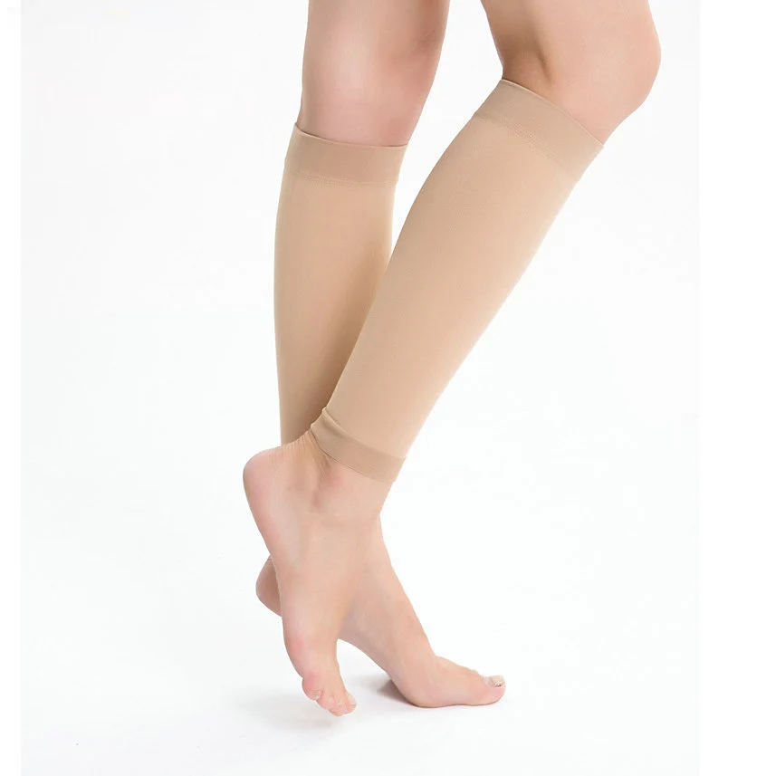 

Medical secondary pressure compression calf sleeve, compression socks for varicose veins, Black and skin, customized colors are welcome
