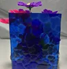 Blue oceanic patterned figured glass building decoration glass 5mm with CE & ISO9001
