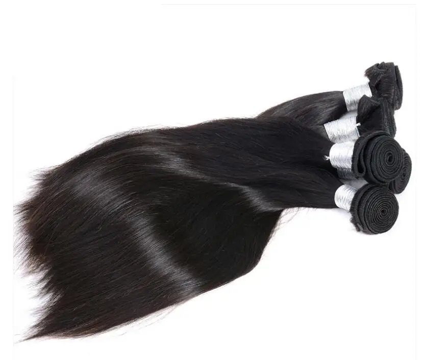 

100% raw Virgin unprocessed high quality Brazilian/peruvian/indian natrual color mink straight Human hair bundles/extentions 8A