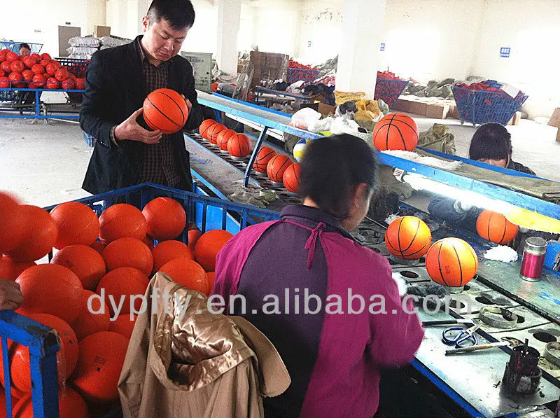 Rubber material basketball for promotion