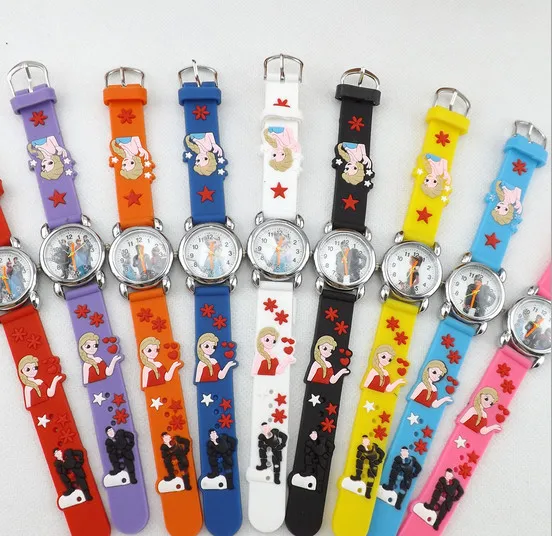 

New silicone 3D cartoon anime children quartz watch students wristwatch