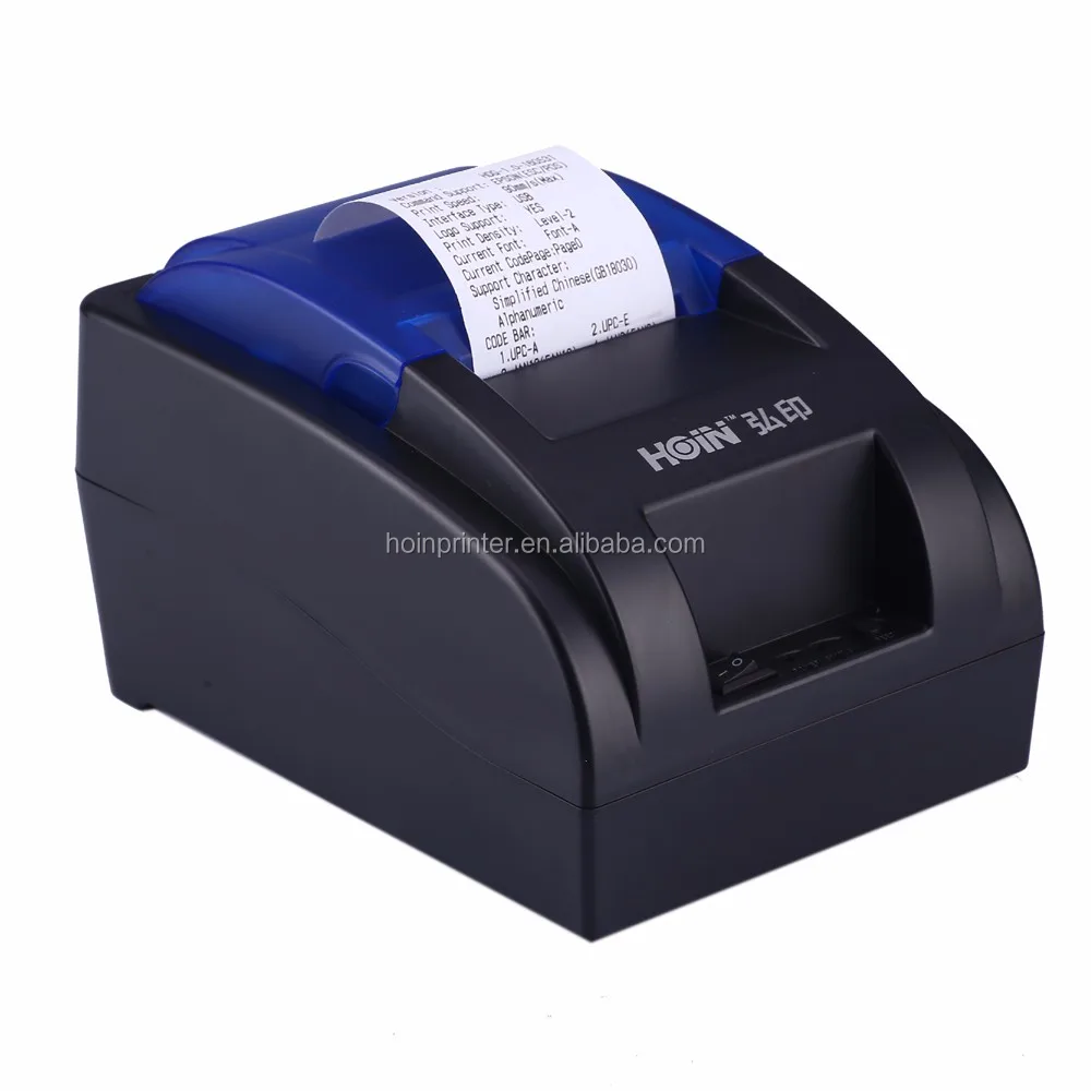 

58mm Cheap Hoin Thermal Ticket Printer mini Receipt POS Printer for Smartphone and computer Bt+usb