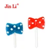 custom color& flavor bow tie shaped cute lollipop
