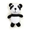 Lovely knitted panda Animal plush Toy Crochet handmade doll