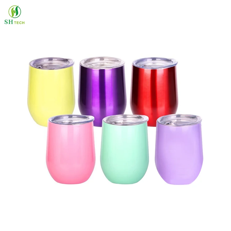 

Unbreakable insulated stainless steel wine glass, Customized color