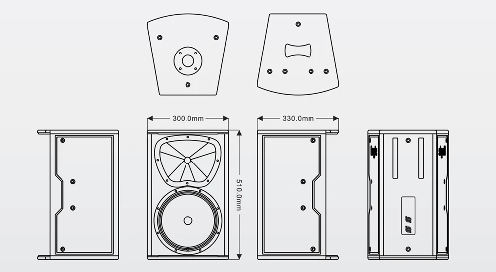 Fashion 10 Inch Full Range Stage Pro Audio Speakers For High