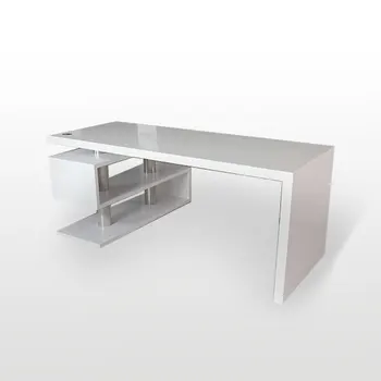 High Tech Computer Desks Acrylic White Glossy Modern Desk Buy
