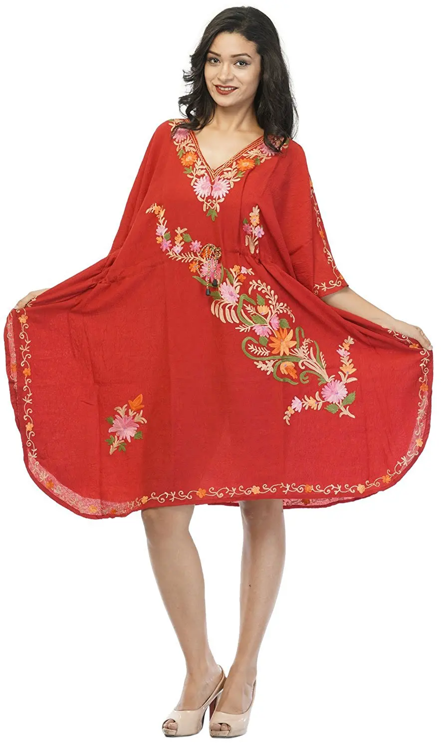 pola blouse kaftan