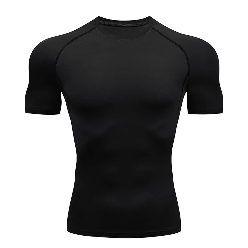Fitness Mens Gym T Shirt Blank Compress T-shirt Wholesale - Buy Fitness ...