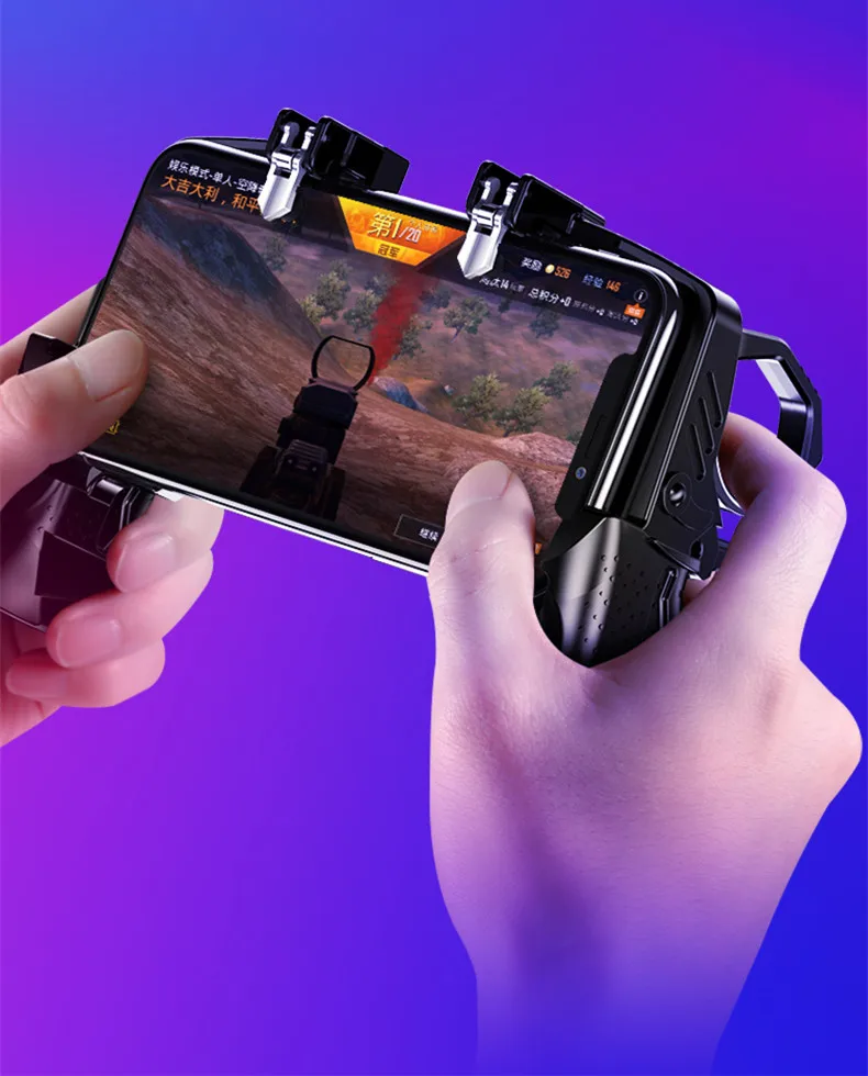 New Arrival 4 finger K21 Gamepad mobile game controller and joystisk for pubg