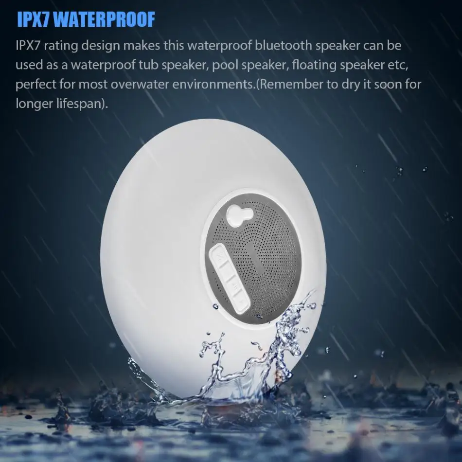 Waterproof Bluetooth Speakers Outdoor Wireless Portable Speaker for Camping Beach Sports - ANKUX.COM