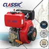 6HP Keyway Shaft Air Cooled Electric Starting Diesel Engine, Air Cooled Red Colour New 6HP Small Diesel Engines For Rotavator