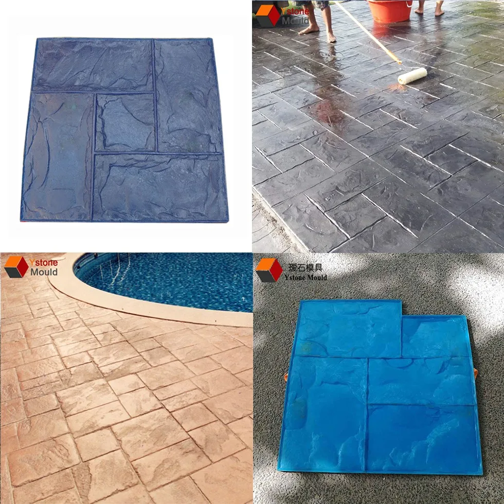 Us Standard Slate Concrete Floor Stamp Mat Buy Concrete Stamp