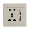 uk multi function universal double power 13a extension plug electrical sockets usb wall socket