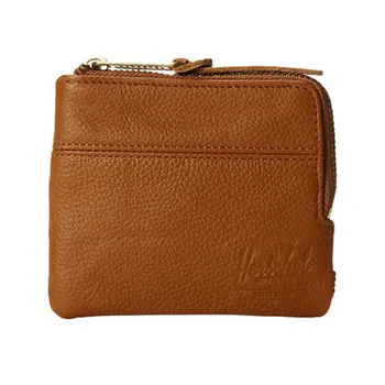 mens leather zipper pouch