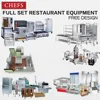 5 Star Hotel Commercial Restaurant Equipment Kitchen Free Design/One Stop Solution