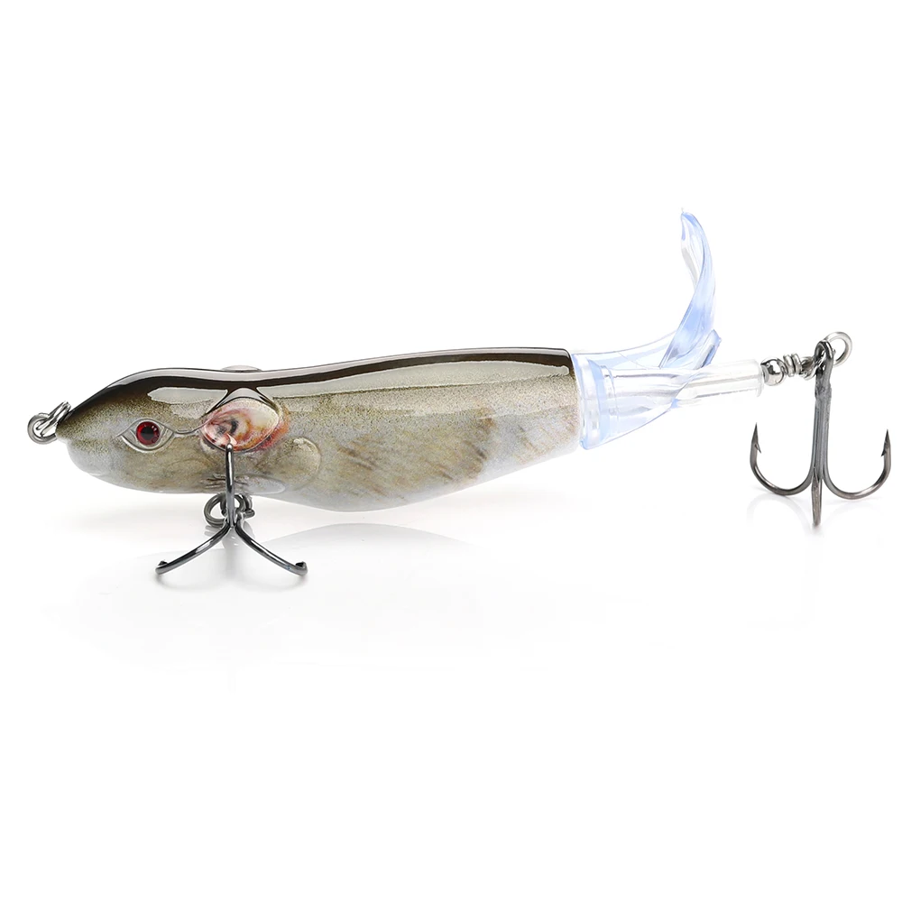 

13g Fishing RAT Lure Whopper Plopper Rubber Fishing Lure High Quality Artificial Bait Plastic, 5 colors/customized