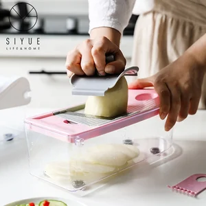 Image of Multipurpose Manual Vegetable Cutter Kitchen Quick Slicer Chopper